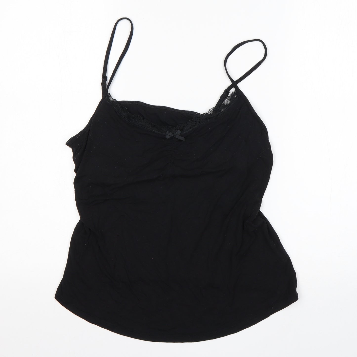 George Womens Black  Viscose Top Pyjama Top Size 12