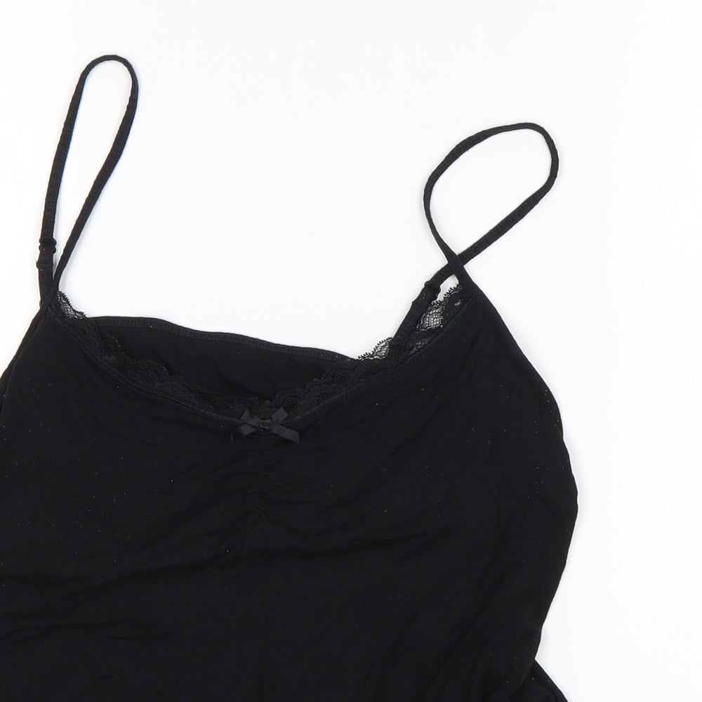 George Womens Black  Viscose Top Pyjama Top Size 12
