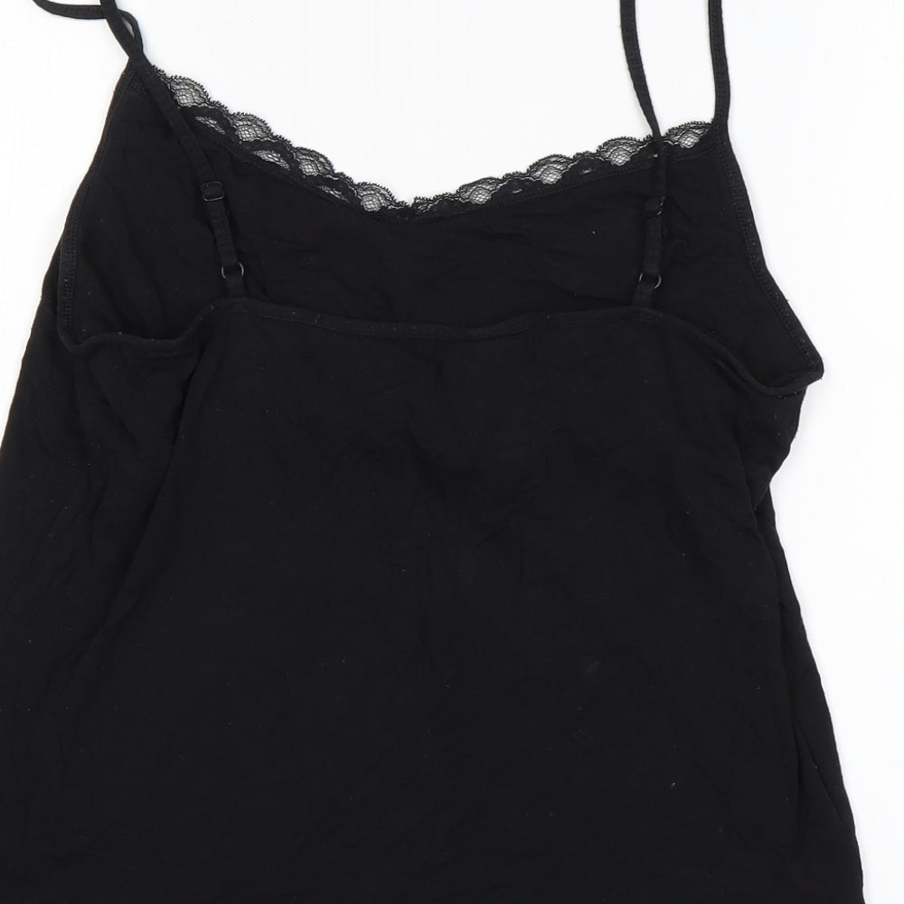 George Womens Black  Viscose Top Pyjama Top Size 12