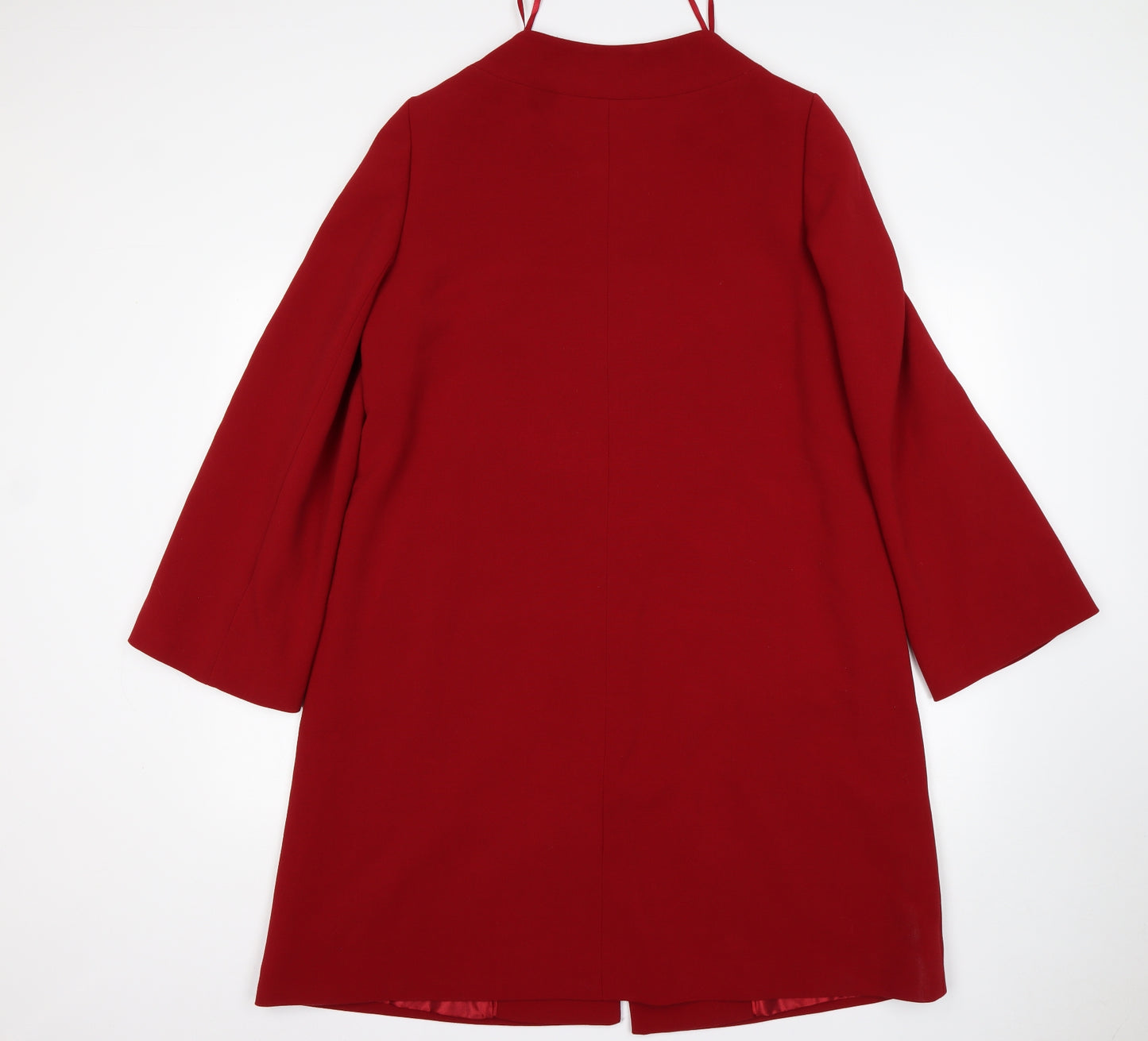 Wallis Womens Red   Overcoat Coat Size 14