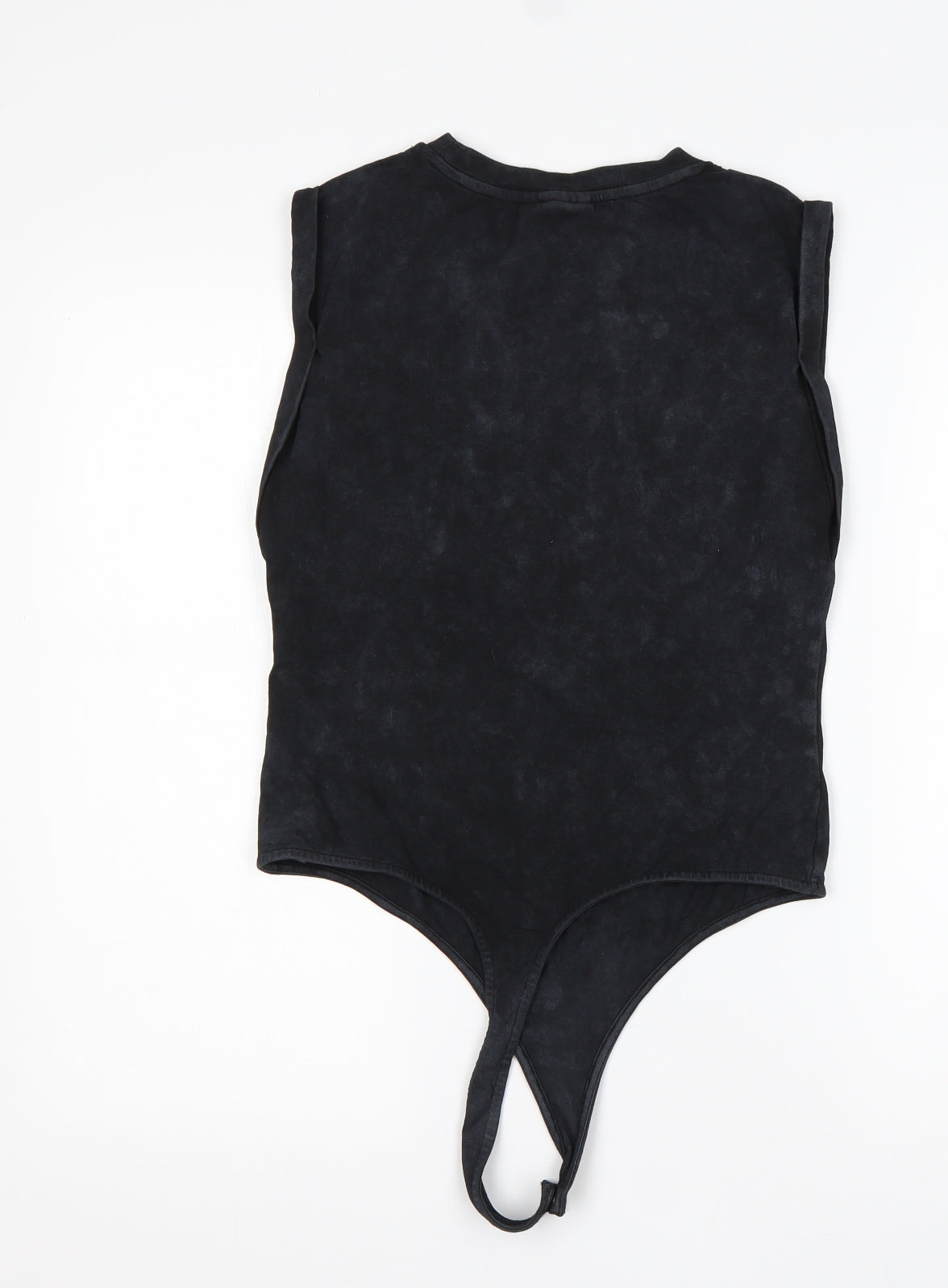 ASOS Womens Black  Cotton Bodysuit One-Piece Size 12