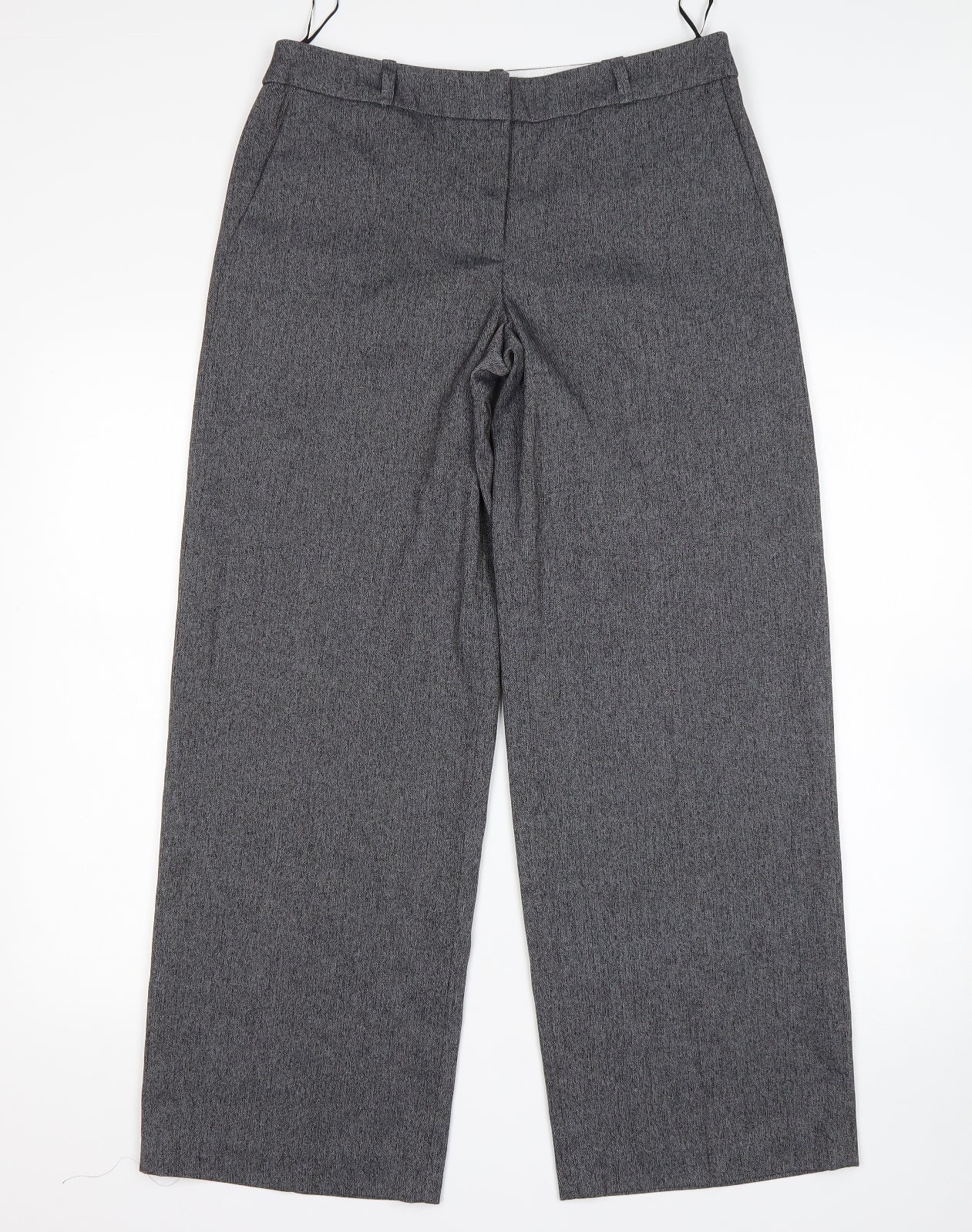 NEXT Womens Grey  Polyester Trousers  Size 10 L29 in Regular