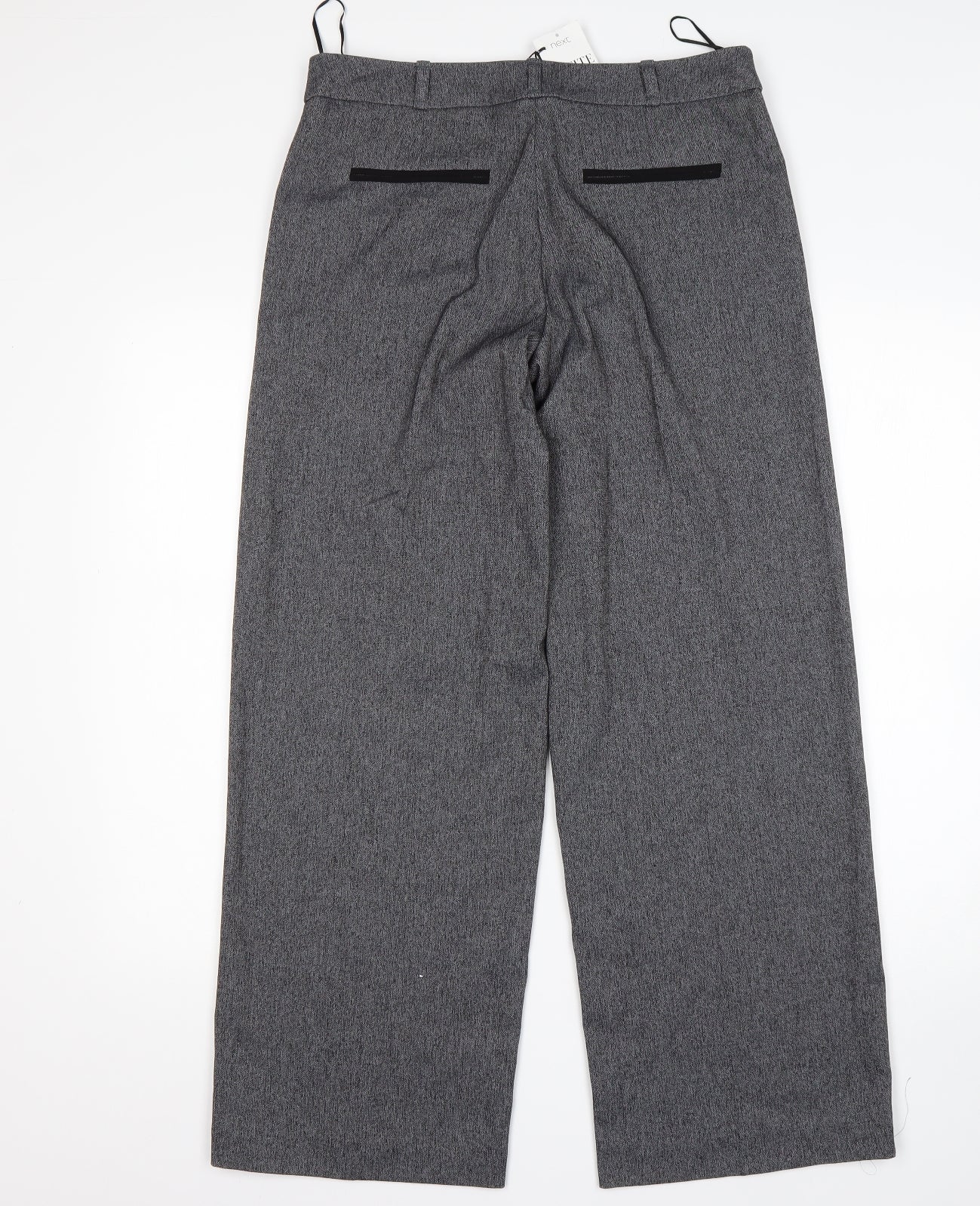 NEXT Womens Grey  Polyester Trousers  Size 10 L29 in Regular