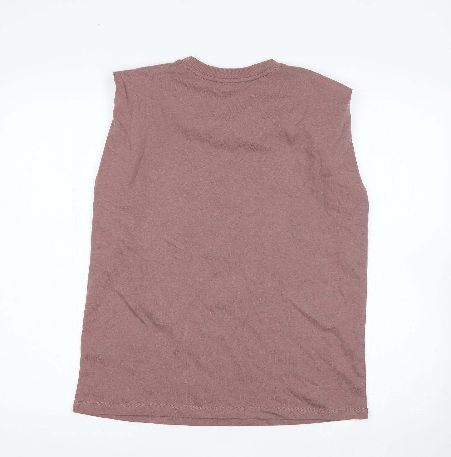 F&F Womens Purple  Cotton Basic Tank Size 10 Round Neck