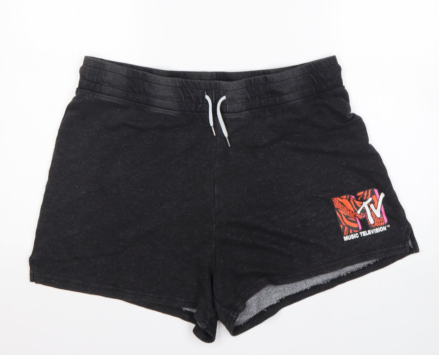 Primark Womens Grey  Polyester Sweat Shorts Size M L4 in Regular  - MTV