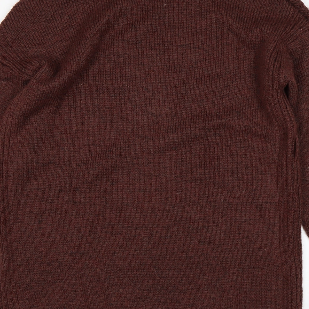 Primark Womens Brown  Polyester Jumper Dress  Size L  High Neck