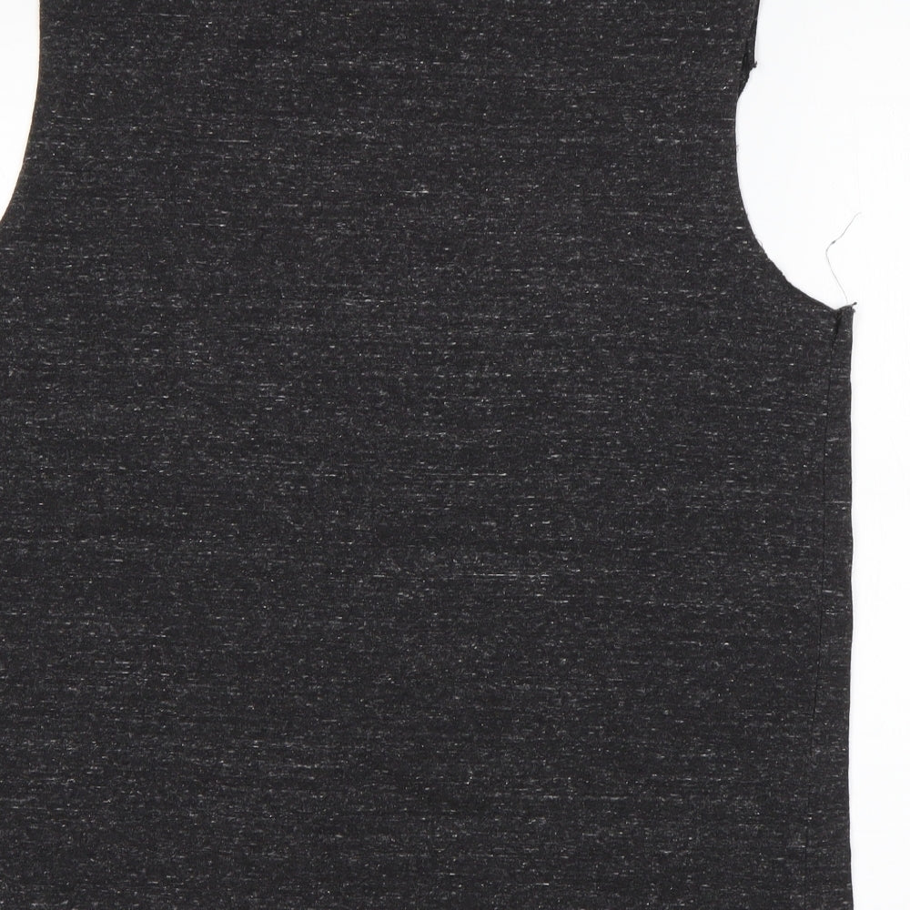 Matalan Mens Grey  Cotton  T-Shirt Size L Round Neck