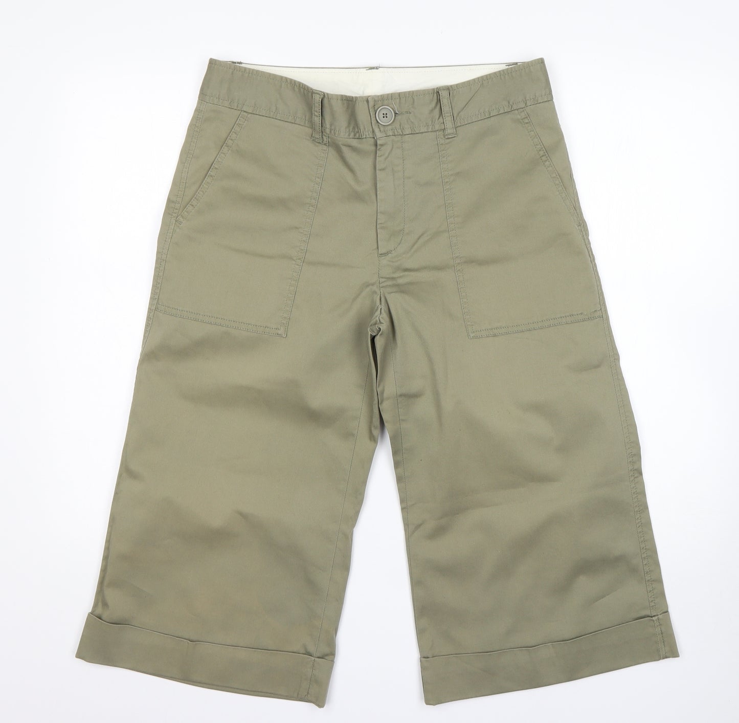 Gap Womens Green  Cotton Chino Shorts Size 8 L19 in Regular
