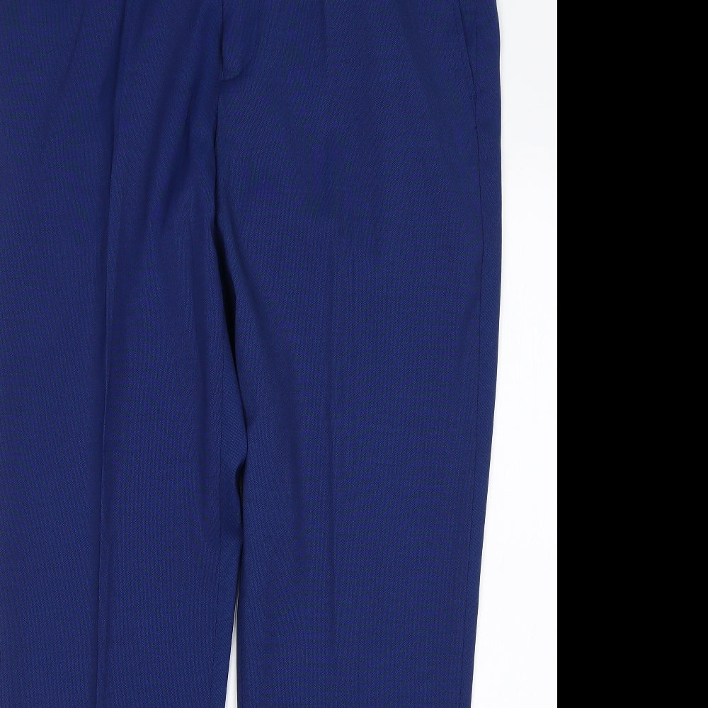 Primark Mens Blue  Polyester Trousers  Size 36 L30 in Slim