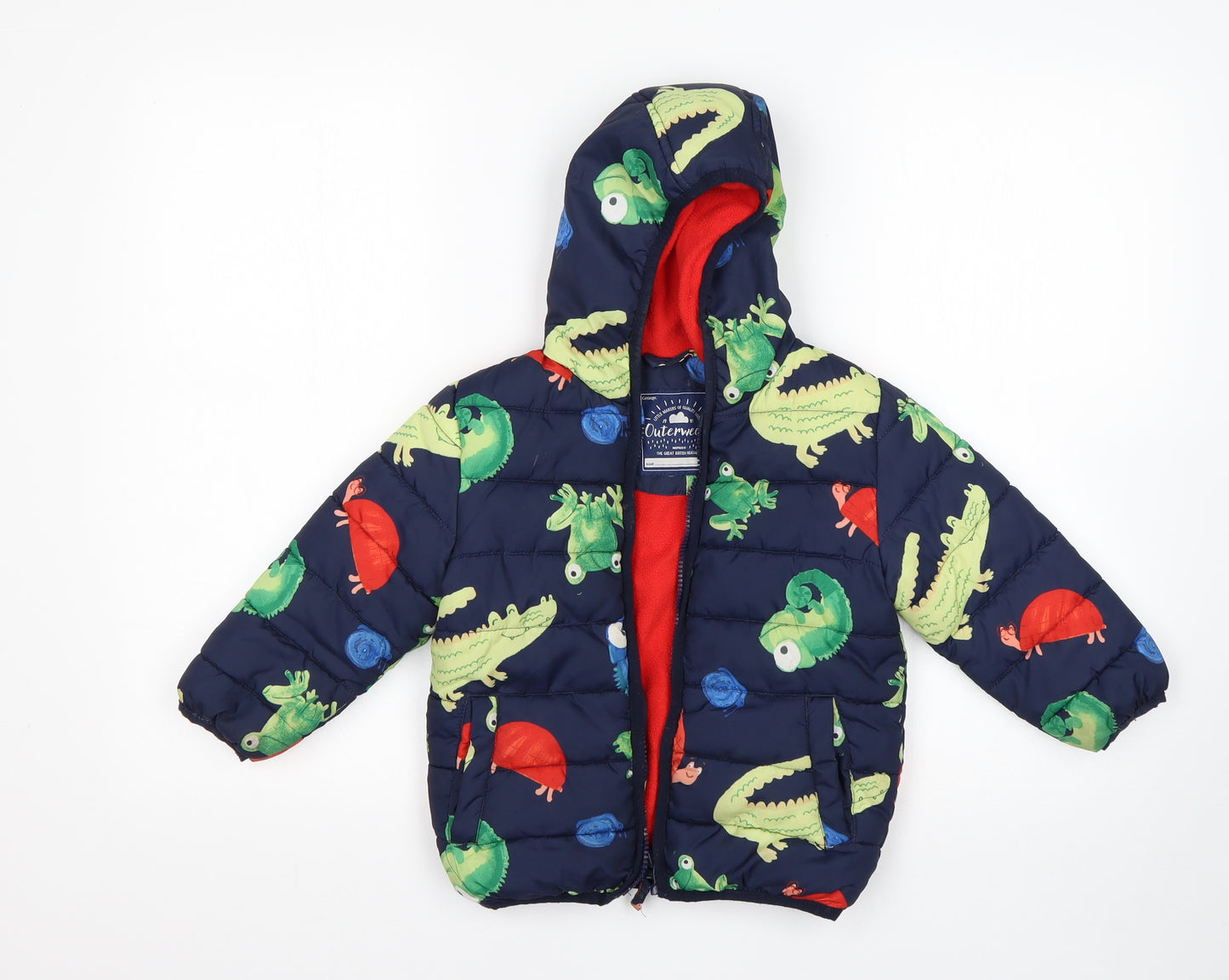 George Boys Multicoloured Animal Print  Rain Coat Coat Size 18-24 Months