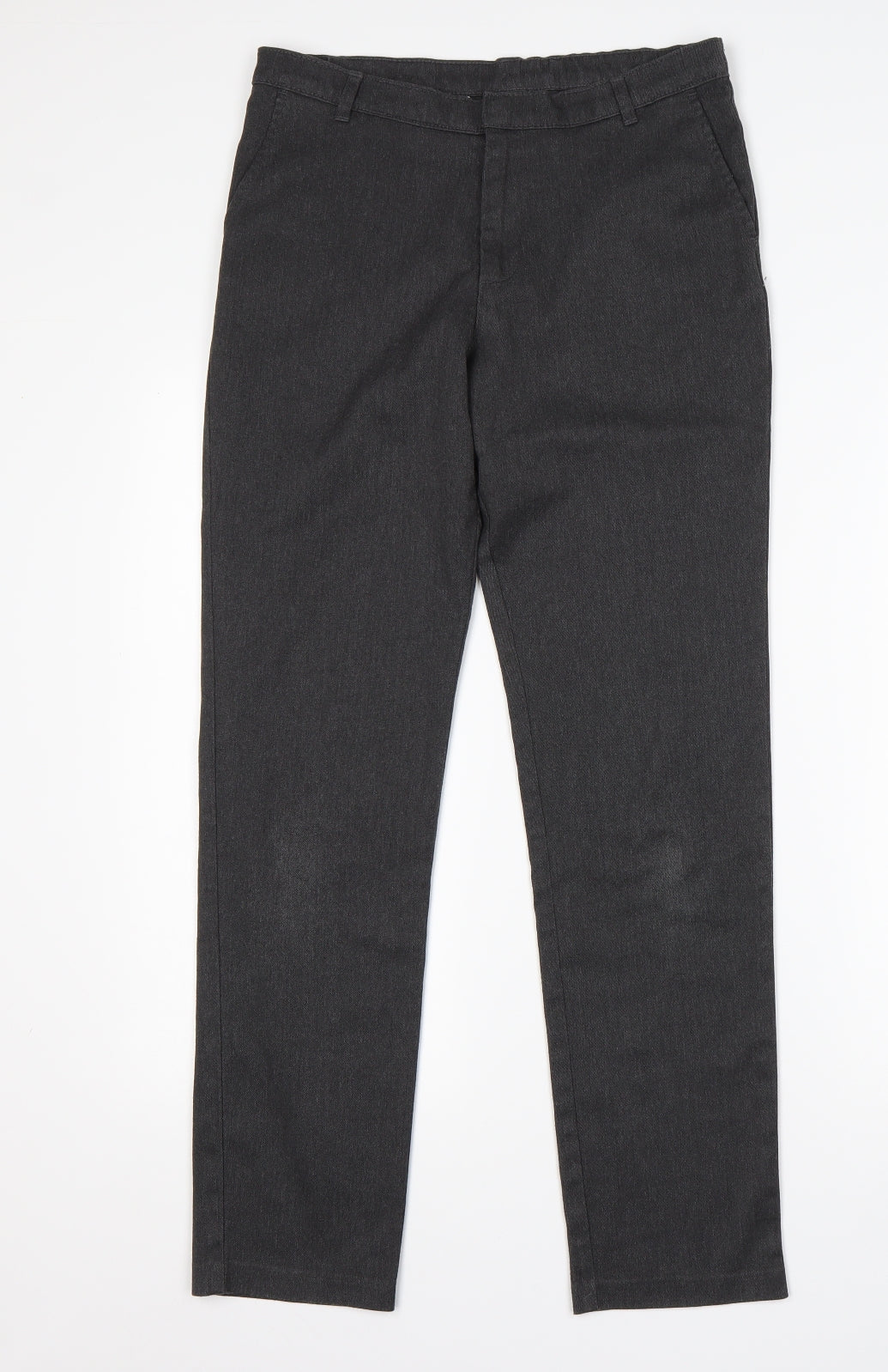 George Boys Grey  Polyester Dress Pants Trousers Size 13-14 Years  Regular  - School Wear