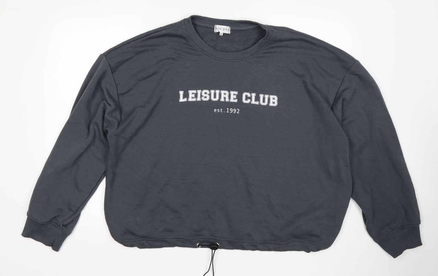 In the Style Womens Grey  Polyester Pullover Sweatshirt Size 20