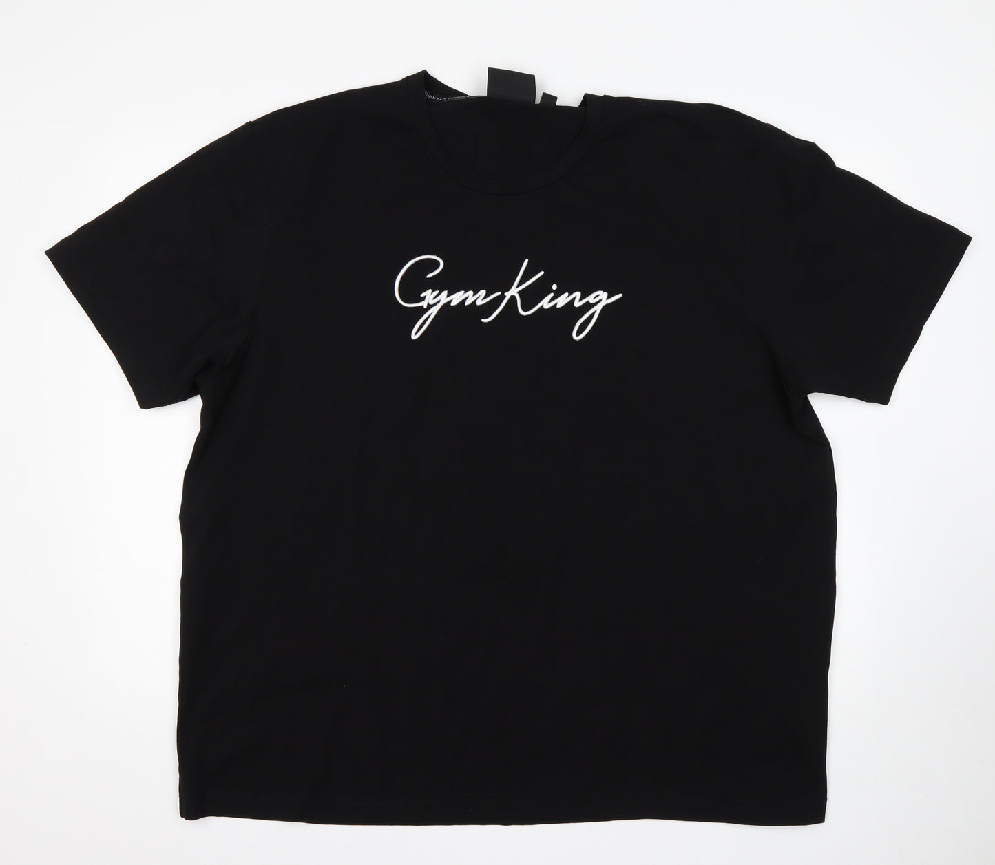 Gym King Womens Black  Cotton Basic T-Shirt Size 18 Round Neck