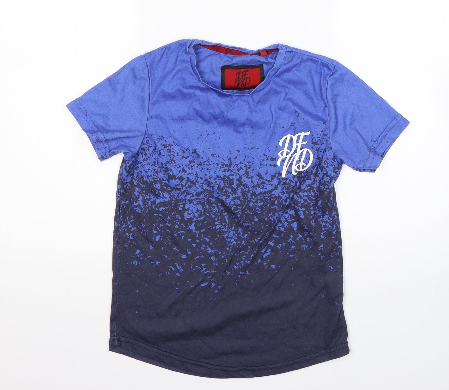DFND Boys Multicoloured Geometric Polyester Basic T-Shirt Size 9-10 Years Round Neck