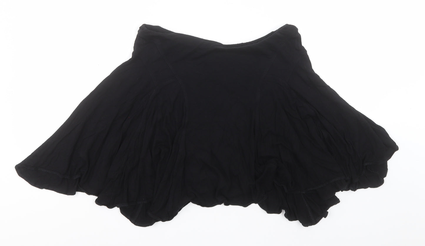 Miss Selfridge Womens Black  Viscose Trumpet Skirt Size 10