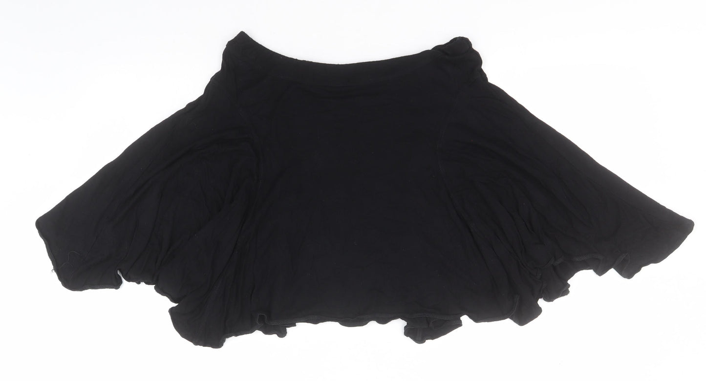 Miss Selfridge Womens Black  Viscose Trumpet Skirt Size 10