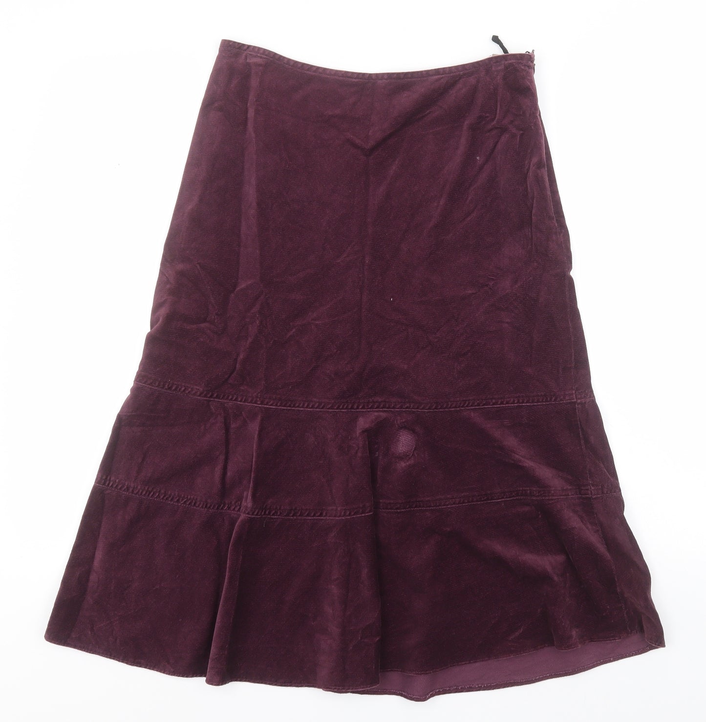 Marks and Spencer Womens Pink  Cotton A-Line Skirt Size 8