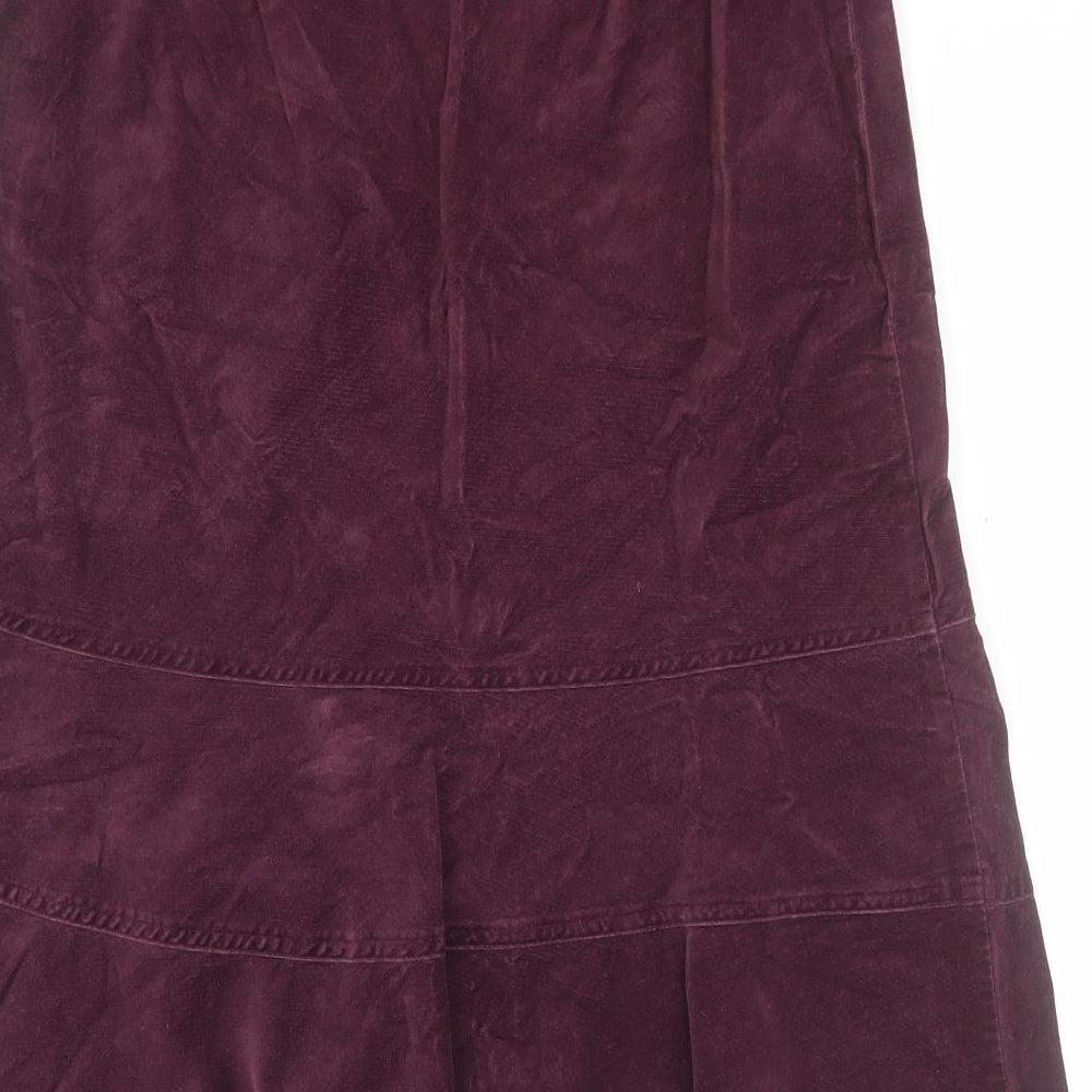 Marks and Spencer Womens Pink  Cotton A-Line Skirt Size 8