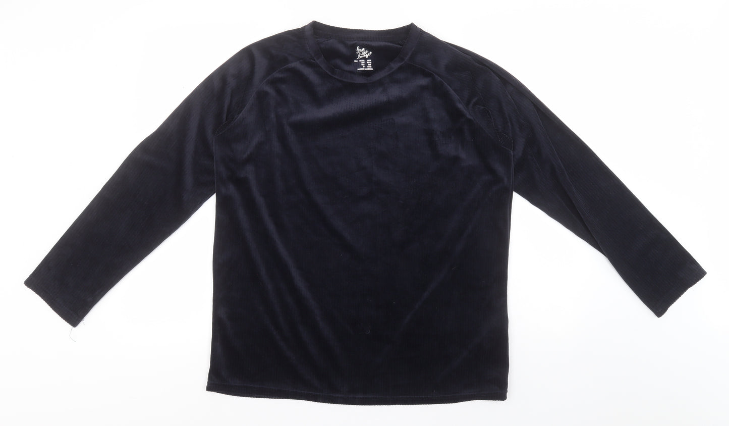 Primark Womens Blue Round Neck  Polyester Pullover Jumper Size 12