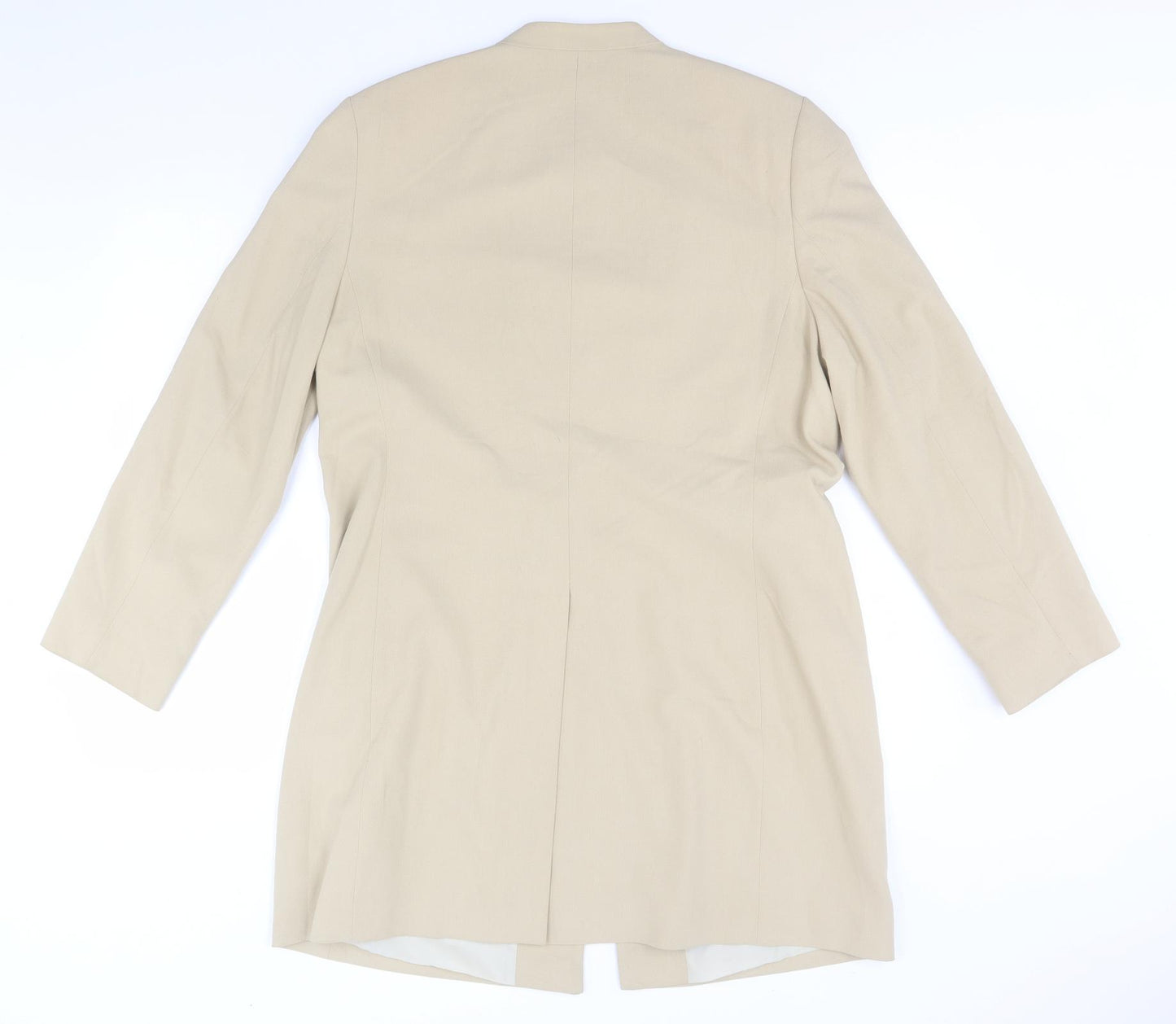 Marks and Spencer Womens Beige   Jacket Coatigan Size 16