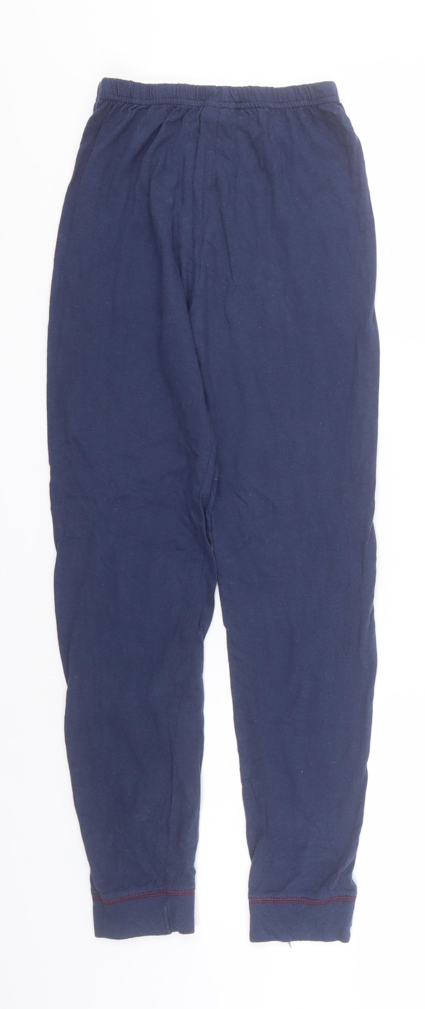 Harry Potter Boys Blue Solid Cotton  Pyjama Pants Size 9-10 Years   - Quidditch