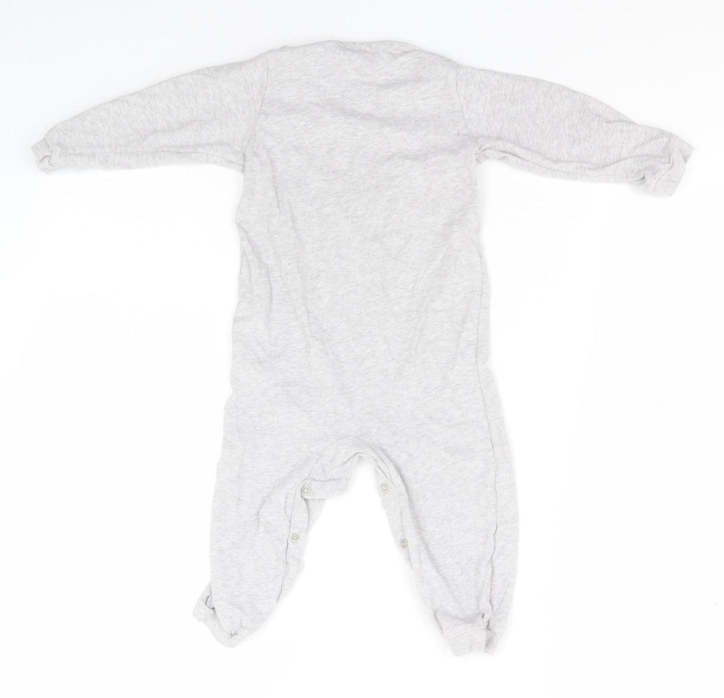 Disney Baby Grey  Cotton Babygrow One-Piece Size 12-18 Months   - Winnie the Pooh