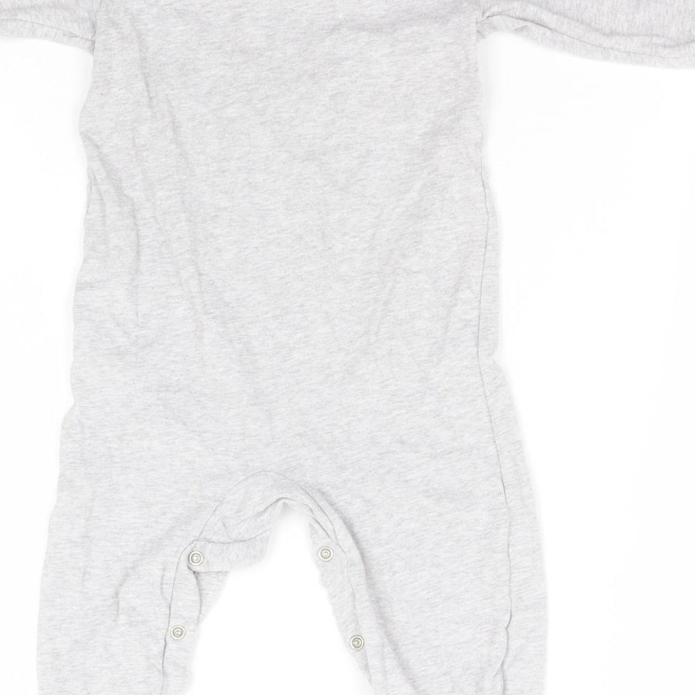 Disney Baby Grey  Cotton Babygrow One-Piece Size 12-18 Months   - Winnie the Pooh
