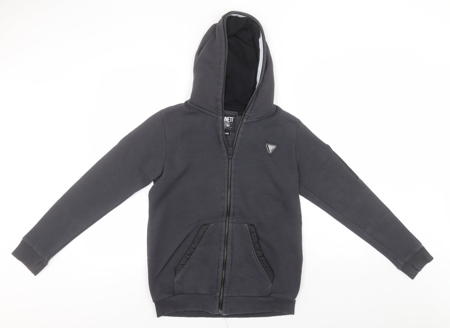Sonneti Boys Grey  Cotton Pullover Hoodie Size 12-13 Years