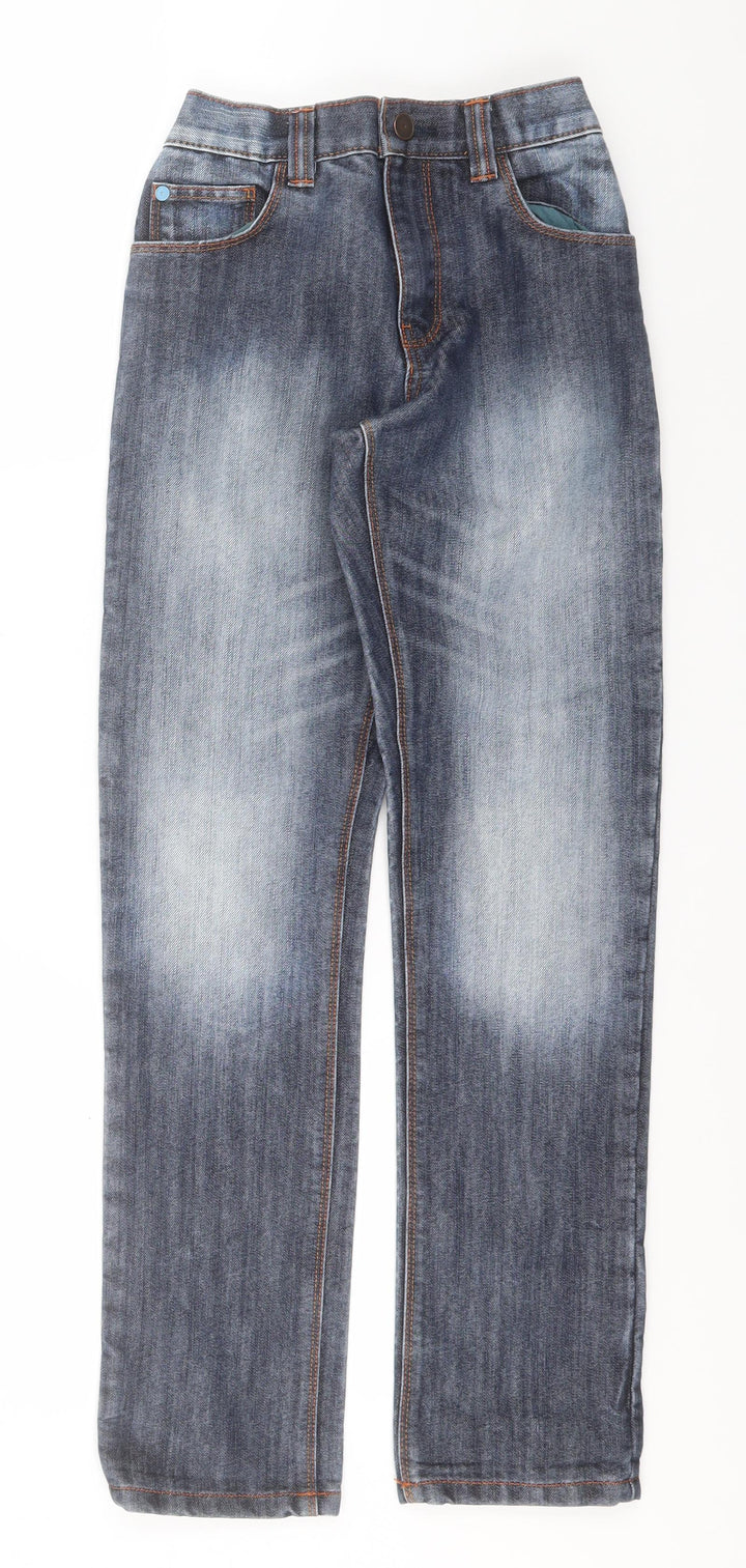 NEXT Girls Blue Cotton Skinny Jeans Size 10 Years Regular