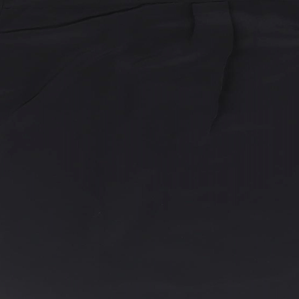 Primark Womens Black  Polyester Basic T-Shirt Size 14 Crew Neck
