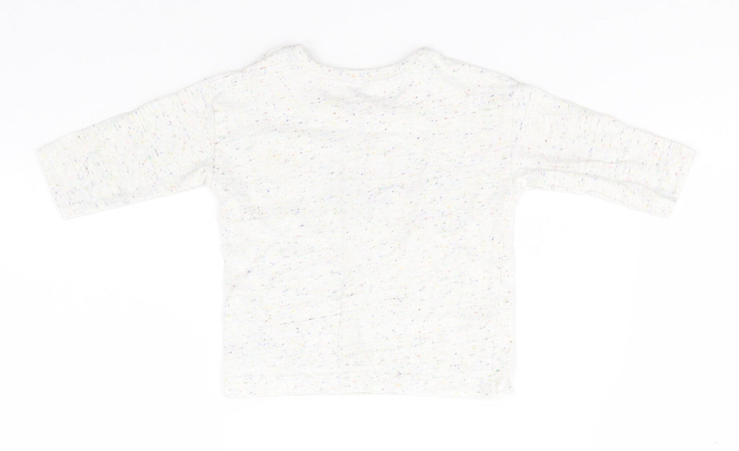 F&F Baby White  Cotton Basic T-Shirt Size 0-3 Months Round Neck  - I'm a Dude
