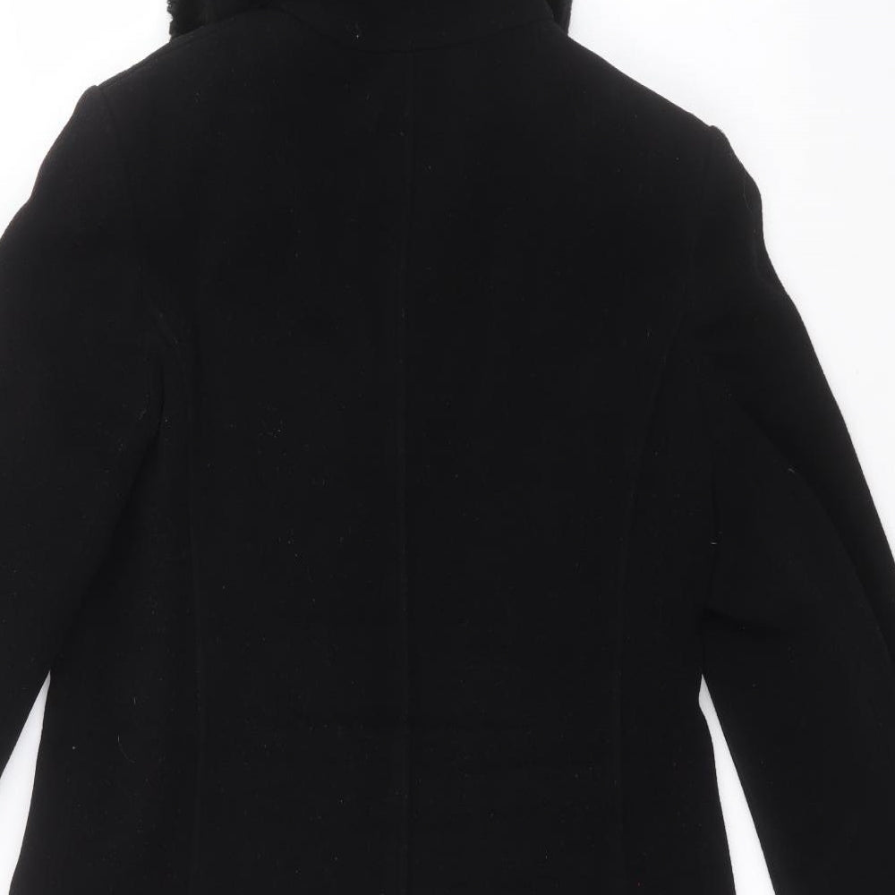 F&F Womens Black   Overcoat Coat Size 12