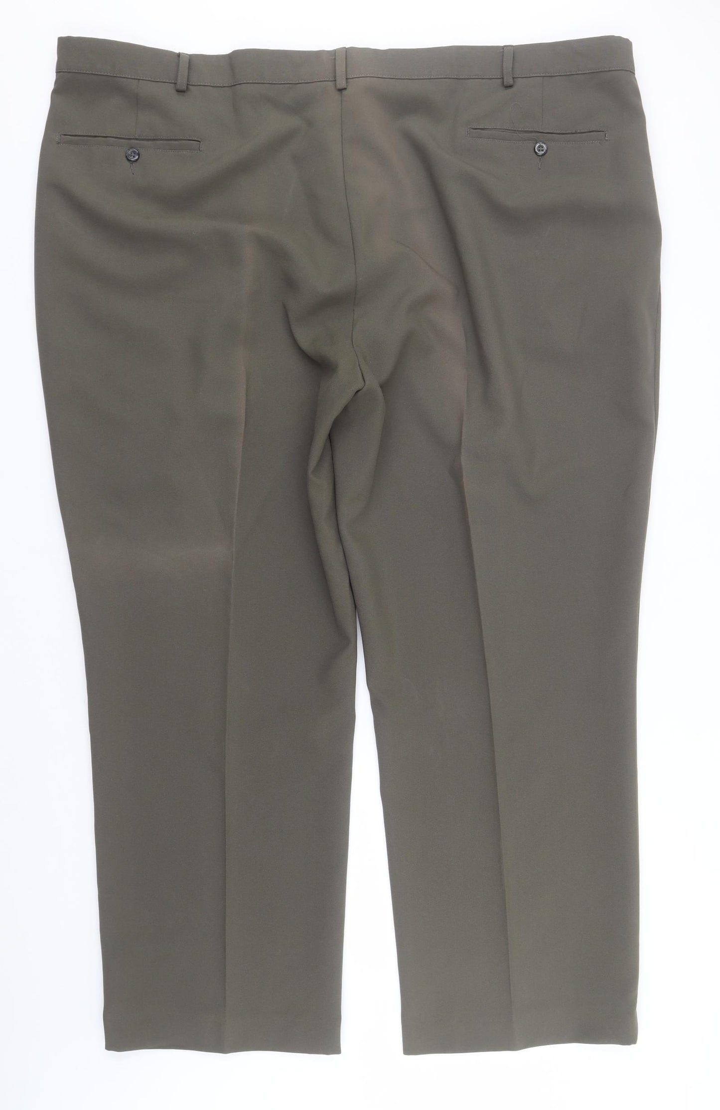 Cotton Traders Mens Brown  Polyester Trousers  Size 52 L31 in Regular