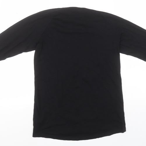 NERF Girls Black  Cotton Basic T-Shirt Size 13-14 Years Round Neck  - Nerf