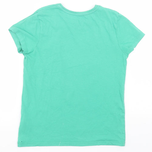 Minecraft Boys Green  Cotton Basic T-Shirt Size 9-10 Years Round Neck  - Minecraft, Creeper