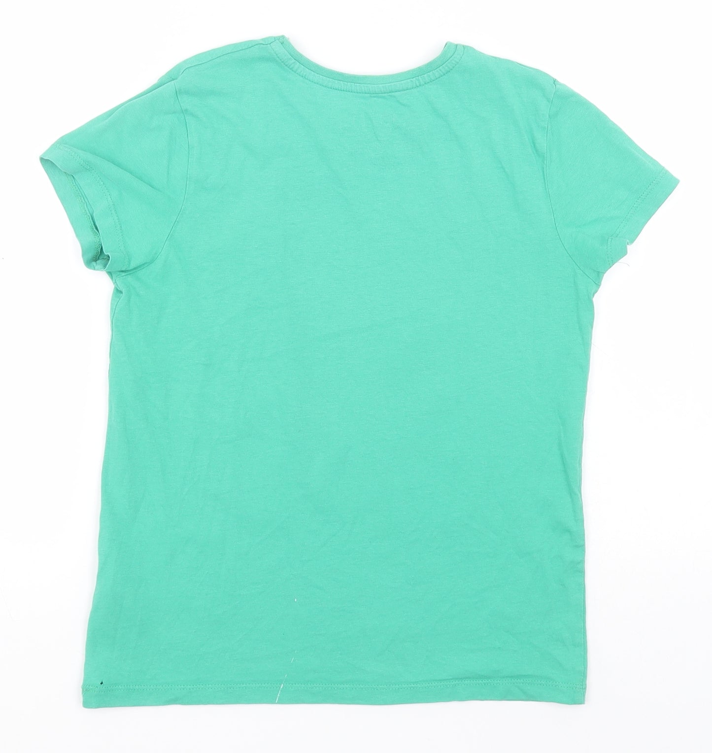 Minecraft Boys Green  Cotton Basic T-Shirt Size 9-10 Years Round Neck  - Minecraft, Creeper