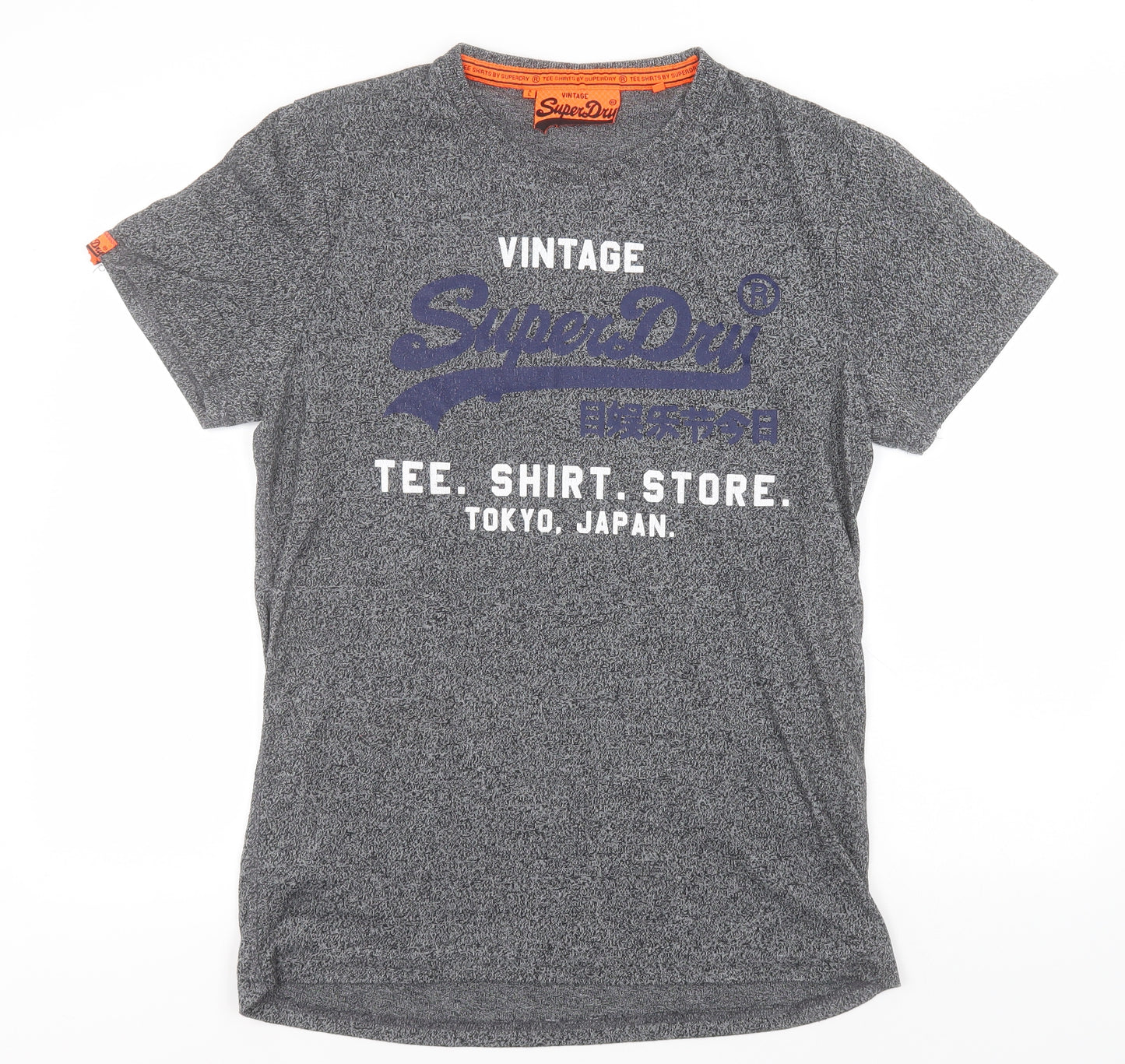 Superdry Mens Grey    T-Shirt Size L Round Neck