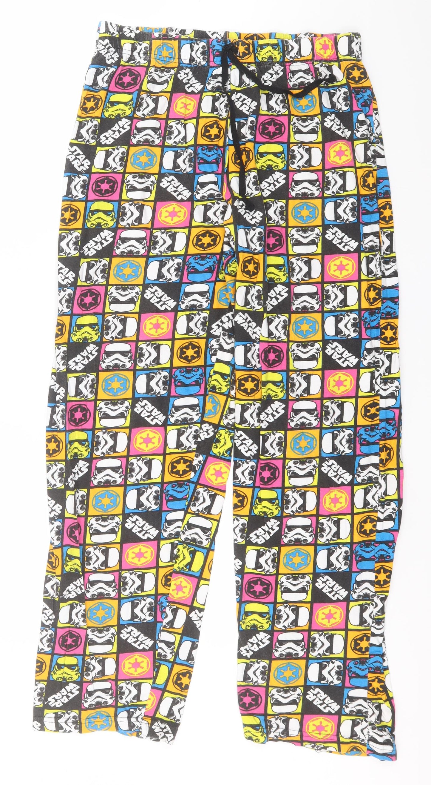 Star Wars Mens Multicoloured Geometric Cotton  Pyjama Pants Size L   - Star Wars, Storm Troopers