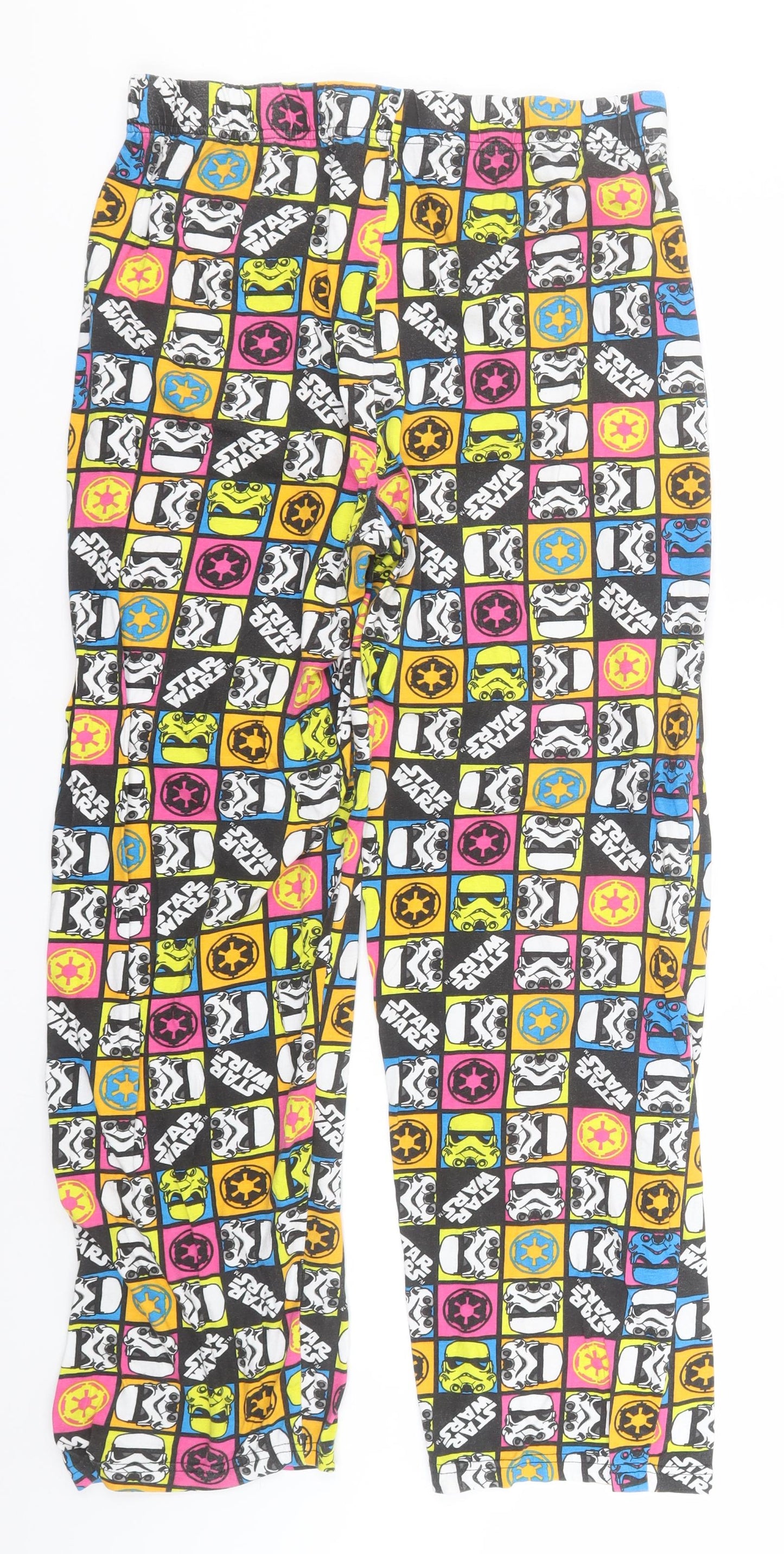 Star Wars Mens Multicoloured Geometric Cotton  Pyjama Pants Size L   - Star Wars, Storm Troopers