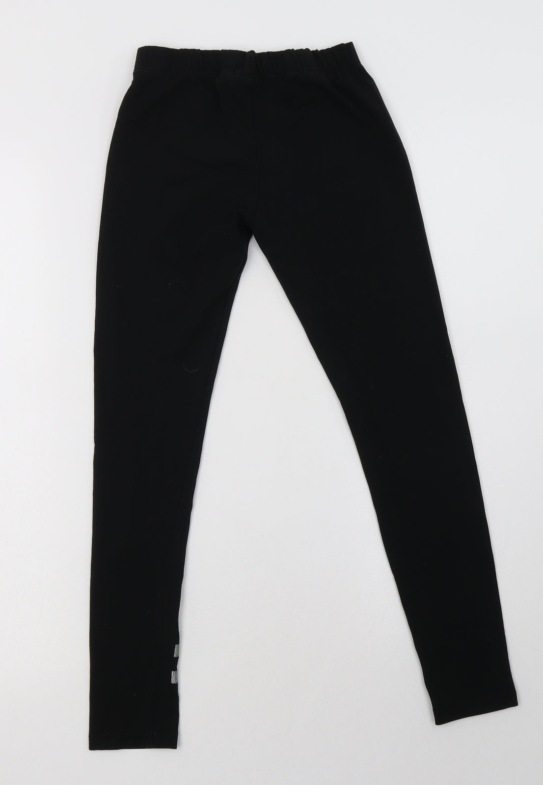 Primark Girls Black  Cotton Jegging Trousers Size 9-10 Years  Regular  - Stitch