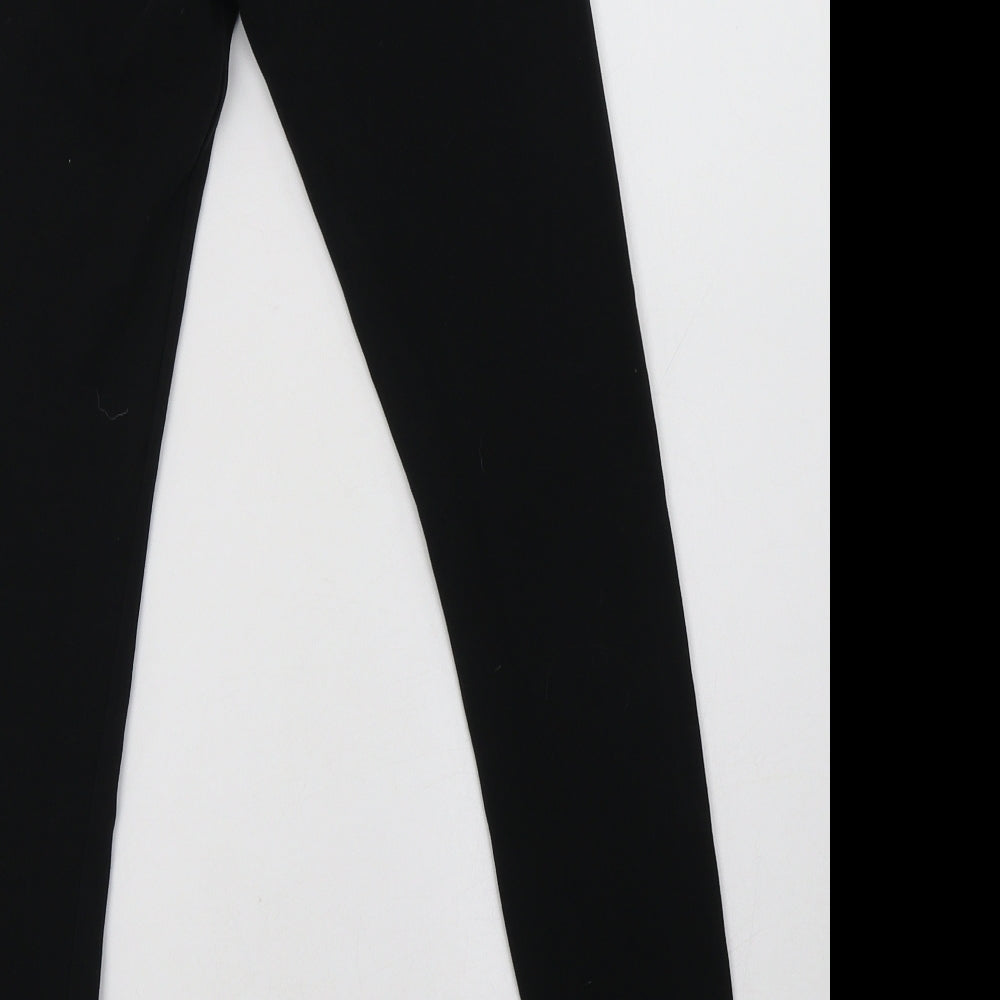 Primark Girls Black  Cotton Jegging Trousers Size 9-10 Years  Regular  - Stitch