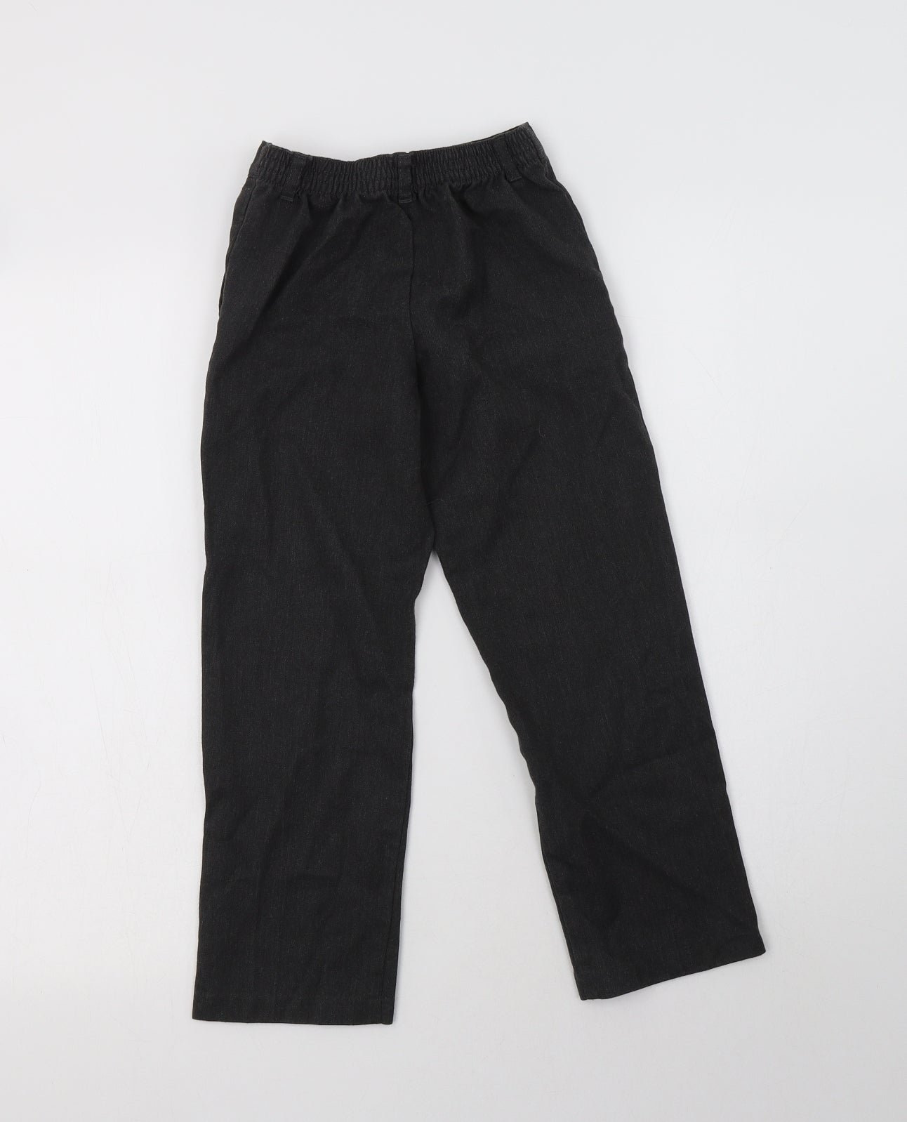 George Boys Grey  Polyester Dress Pants Trousers Size 6-7 Years  Regular  - School Wear