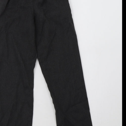 George Boys Grey  Polyester Dress Pants Trousers Size 6-7 Years  Regular  - School Wear