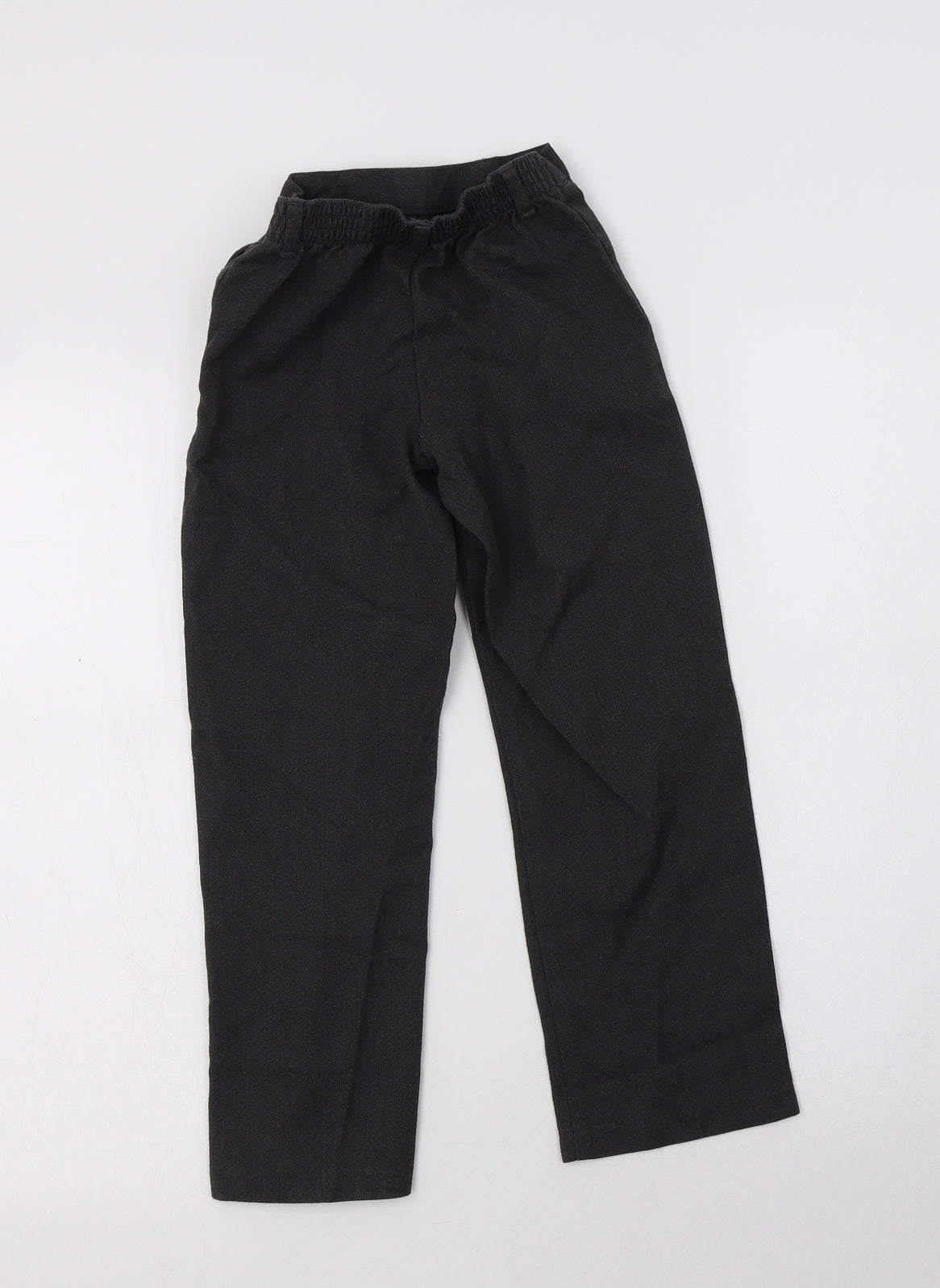 George Boys Grey  Polyester Dress Pants Trousers Size 6-7 Years  Regular  - School Wear