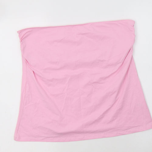 George Womens Pink  Cotton Basic Blouse Size 20 Off the Shoulder - Boob Tube