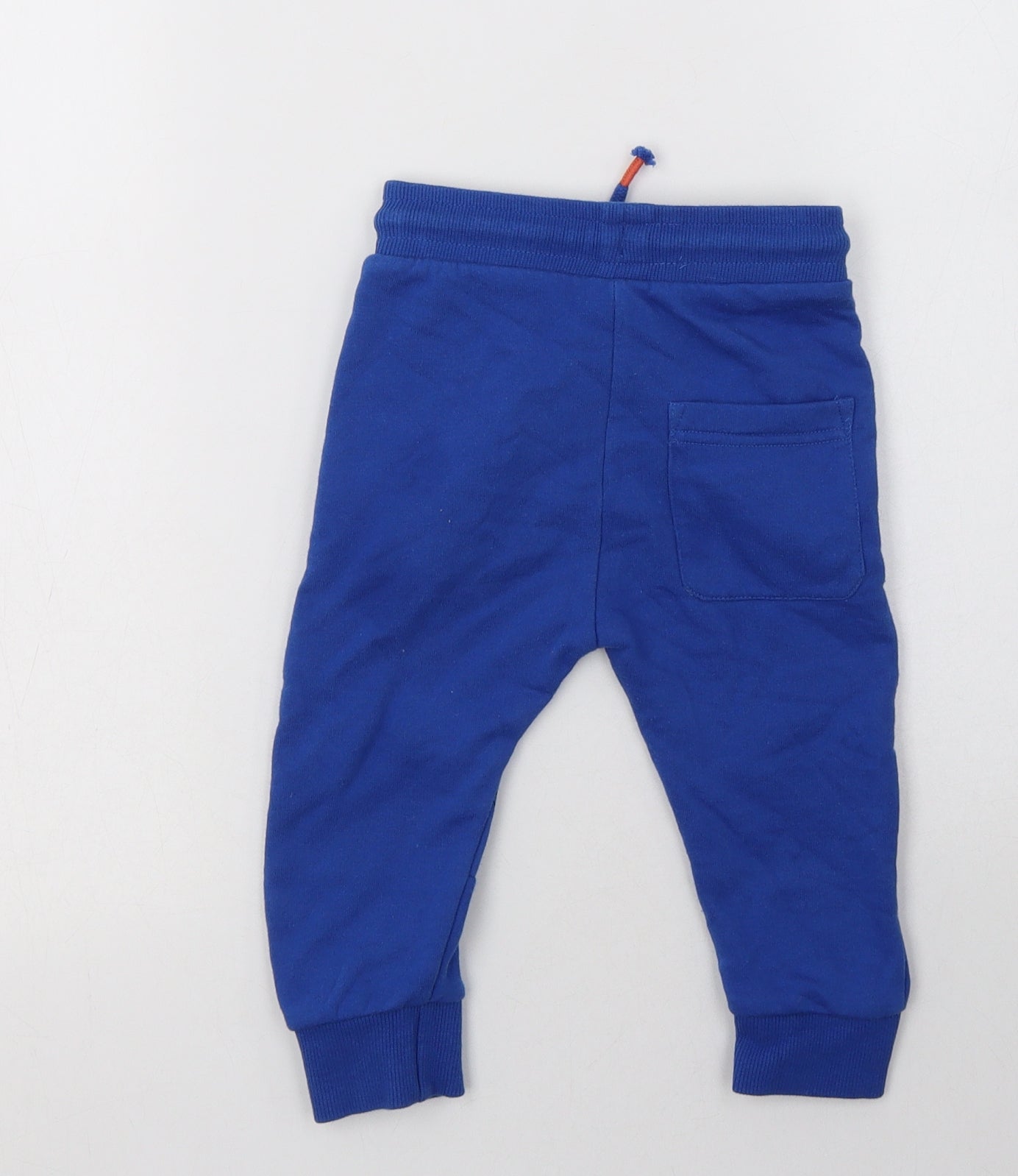 Marvel Baby Blue  Cotton Jogger Trousers Size 12-18 Months  Drawstring - Spider-Man