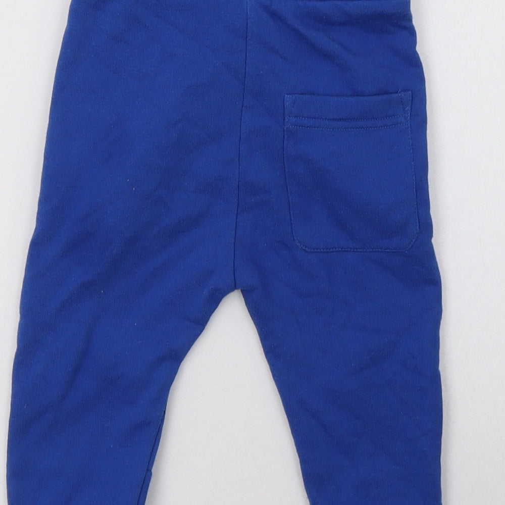 Marvel Baby Blue  Cotton Jogger Trousers Size 12-18 Months  Drawstring - Spider-Man