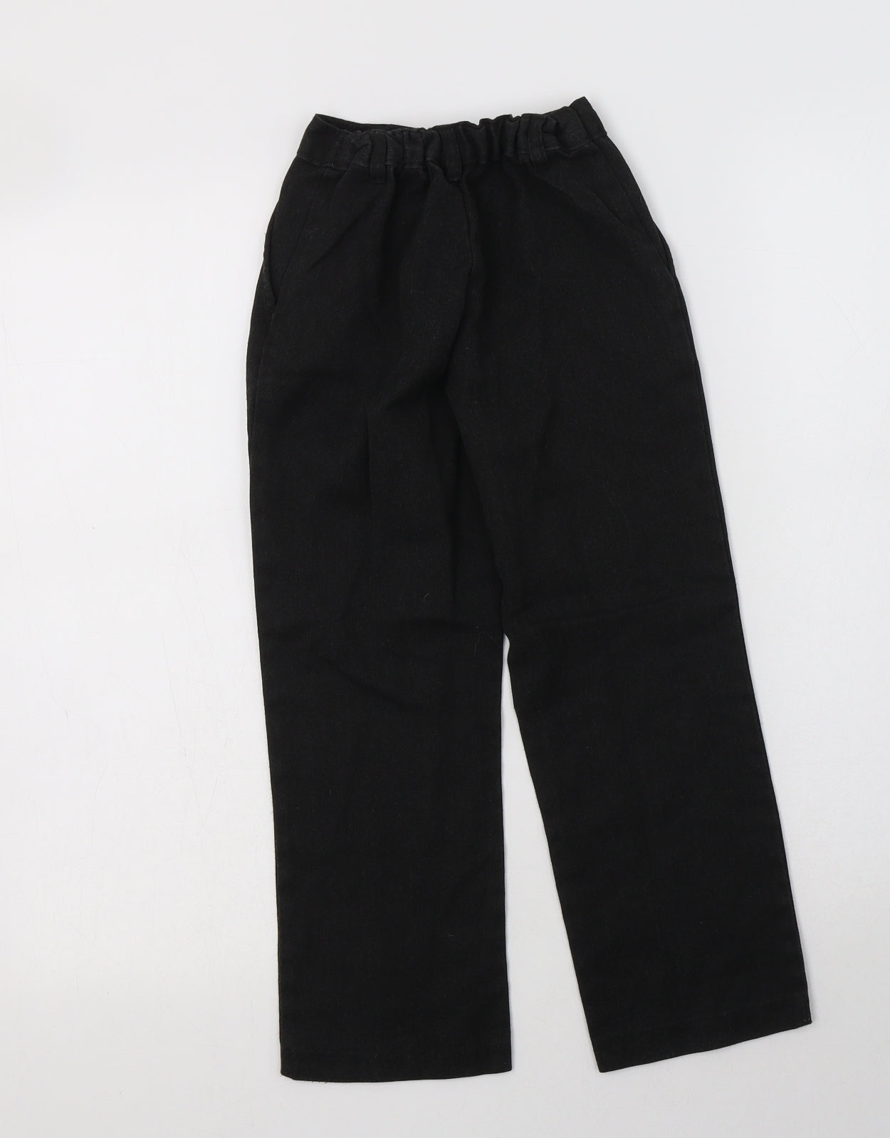 George Boys Grey  Polyester Dress Pants Trousers Size 6-7 Years  Regular Hook & Loop - School Wear