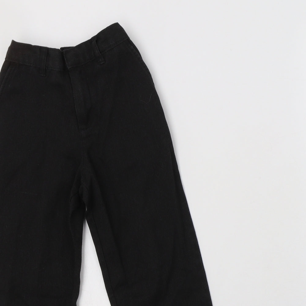 George Boys Grey  Polyester Dress Pants Trousers Size 6-7 Years  Regular Hook & Loop - School Wear