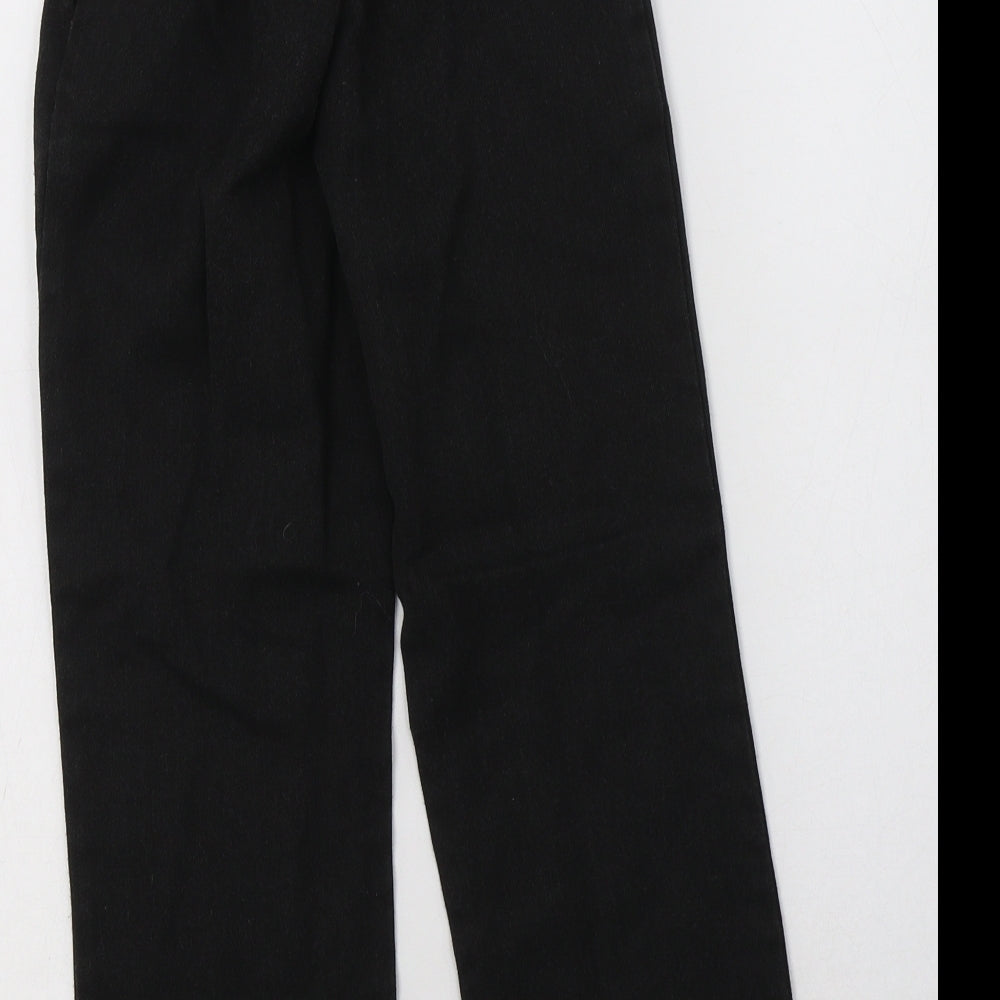 George Boys Grey  Polyester Dress Pants Trousers Size 6-7 Years  Regular Hook & Loop - School Wear